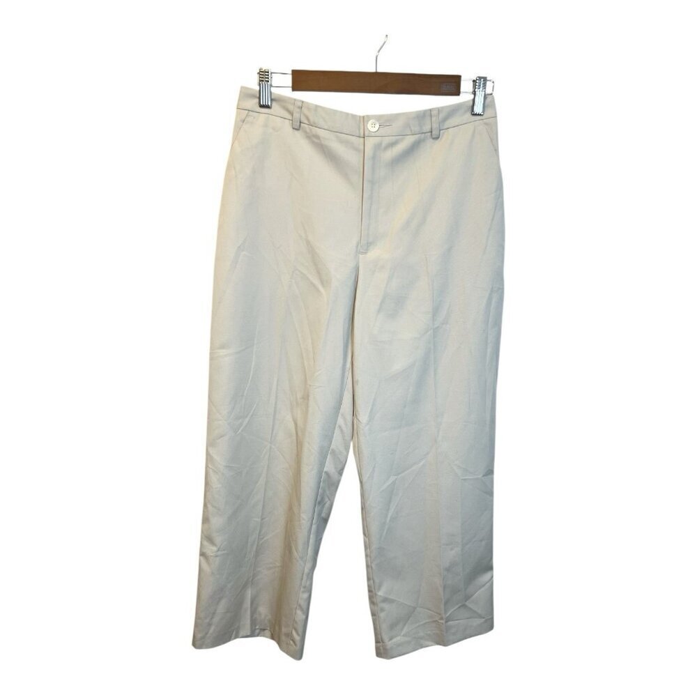 J. Crew Women’s Ankle Length Khaki Pants Sz 8 Summer Coastal Preppy Lightweight - Picture 1 of 7